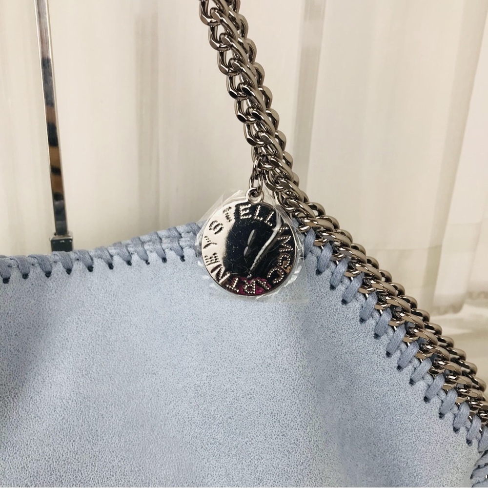 STELLA MCCARTNEY Falabella Shoulder Bag Metallic in light bule - Picture 5 of 12
